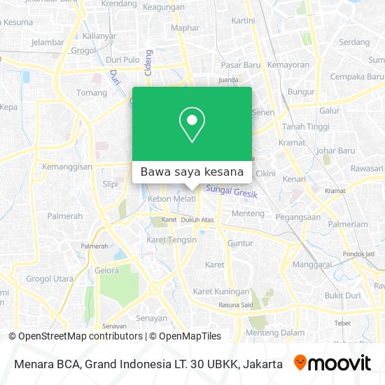 Peta Menara BCA, Grand Indonesia LT. 30 UBKK
