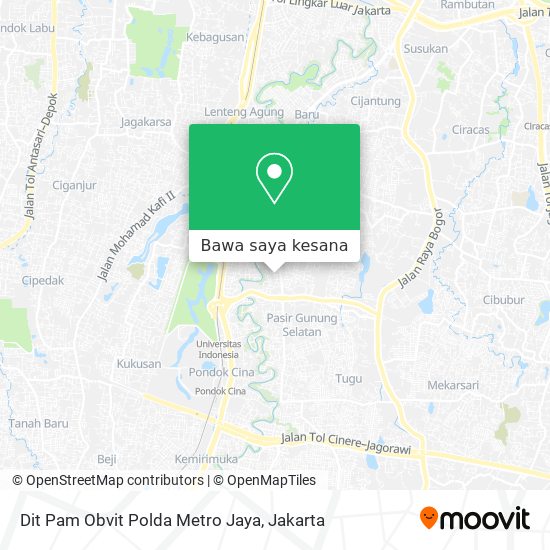 Peta Dit Pam Obvit Polda Metro Jaya