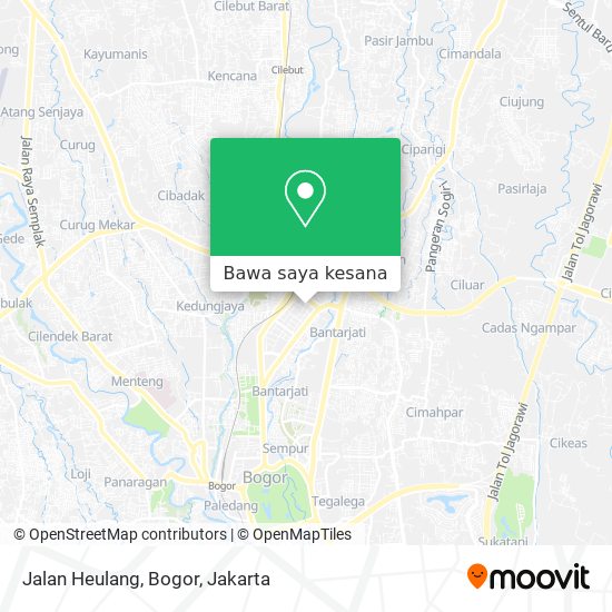 Peta Jalan Heulang, Bogor
