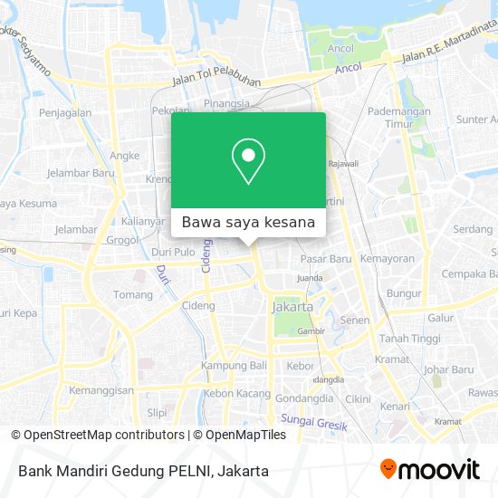 Peta Bank Mandiri Gedung PELNI