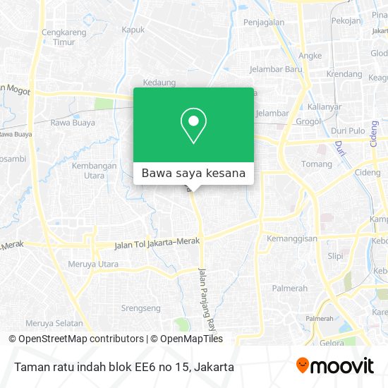 Peta Taman ratu indah blok EE6 no 15
