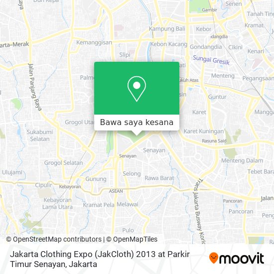 Peta Jakarta Clothing Expo (JakCloth) 2013 at Parkir Timur Senayan