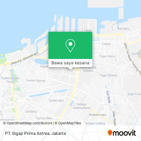 Peta PT. Sigap Prima Astrea