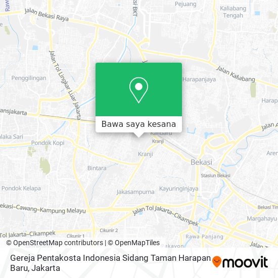Peta Gereja Pentakosta Indonesia Sidang Taman Harapan Baru