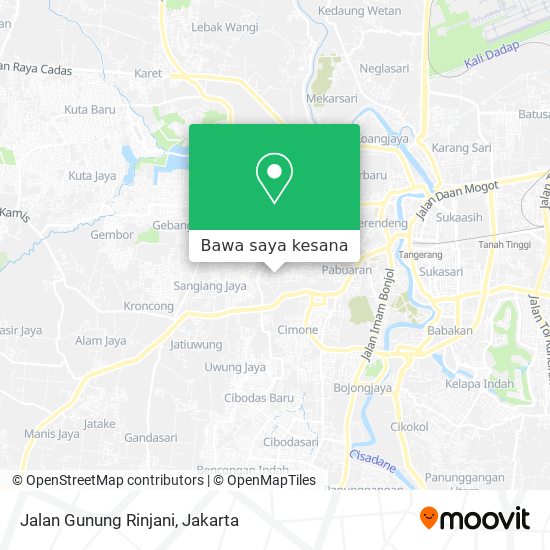 Peta Jalan Gunung Rinjani
