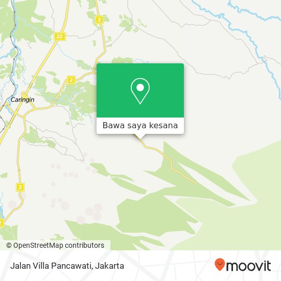 Peta Jalan Villa Pancawati