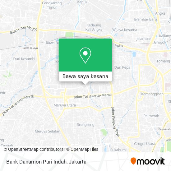 Peta Bank Danamon Puri Indah