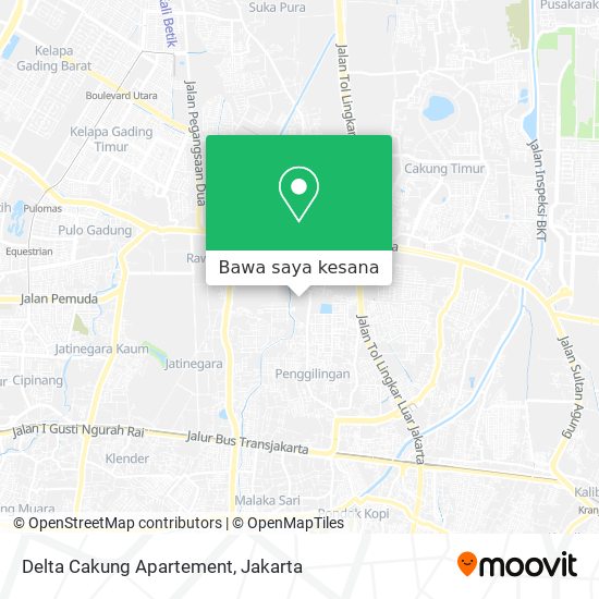 Peta Delta Cakung Apartement