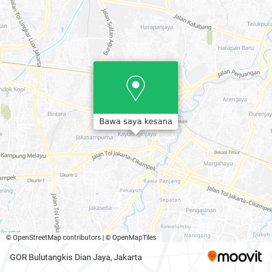 Peta GOR Bulutangkis Dian Jaya
