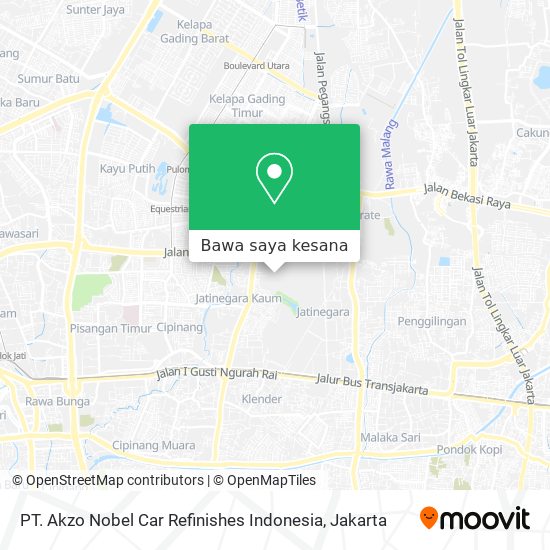 Peta PT. Akzo Nobel Car Refinishes Indonesia