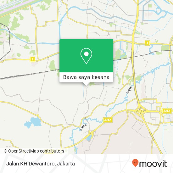 Peta Jalan KH Dewantoro