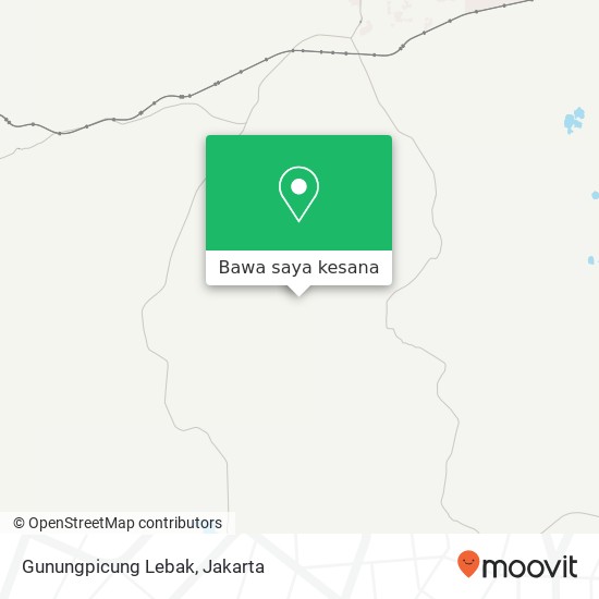 Peta Gunungpicung Lebak