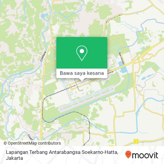 Peta Lapangan Terbang Antarabangsa Soekarno-Hatta