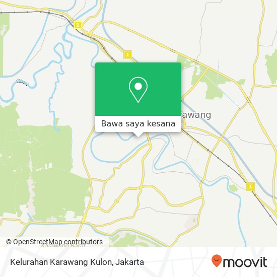 Peta Kelurahan Karawang Kulon