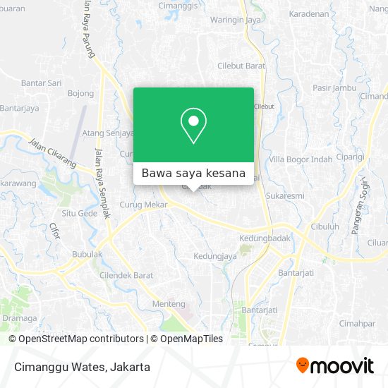 Peta Cimanggu Wates