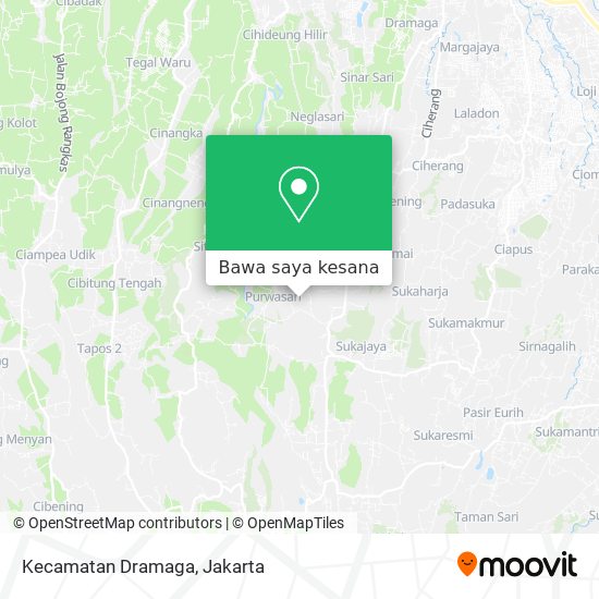 Peta Kecamatan Dramaga