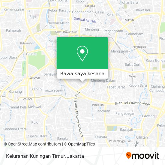 Peta Kelurahan Kuningan Timur