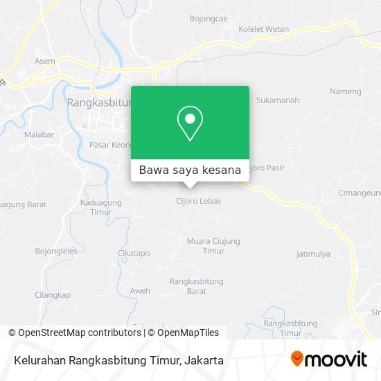 Peta Kelurahan Rangkasbitung Timur