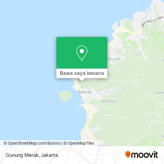 Peta Gunung Merak