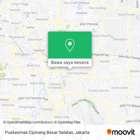 Peta Puskesmas Cipinang Besar Selatan