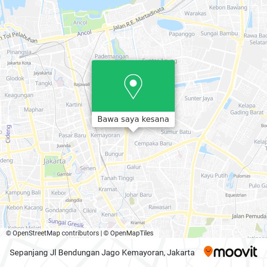 Peta Sepanjang Jl Bendungan Jago Kemayoran