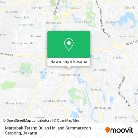 Peta Martabak Terang Bulan Holland Summarecon Serpong