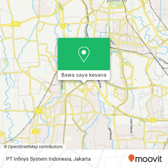 Peta PT Infinys System Indonesia