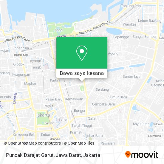 Peta Puncak Darajat Garut, Jawa Barat
