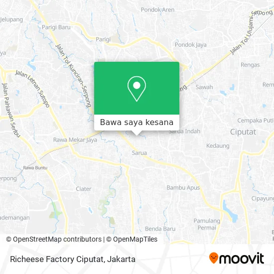 Peta Richeese Factory Ciputat