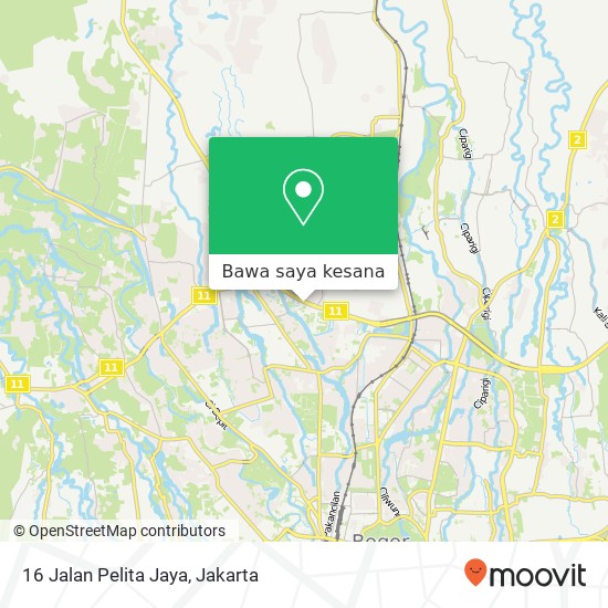 Peta 16 Jalan Pelita Jaya