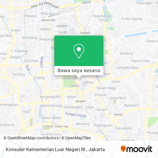Peta Konsuler Kementerian Luar Negeri RI.