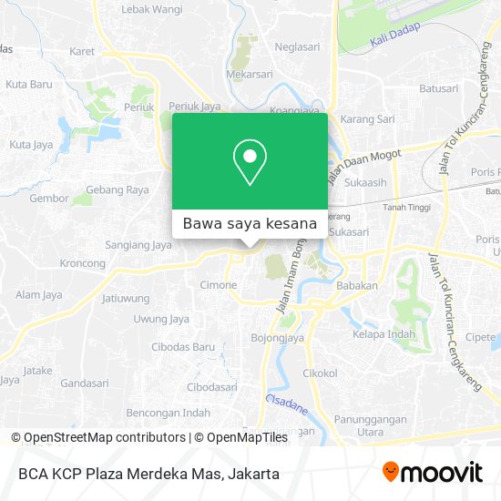 Peta BCA KCP Plaza Merdeka Mas