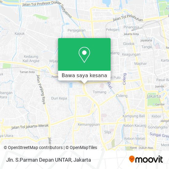 Peta Jln. S.Parman Depan UNTAR