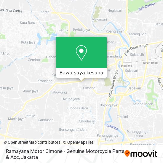 Peta Ramayana Motor Cimone - Genuine Motorcycle Parts & Acc