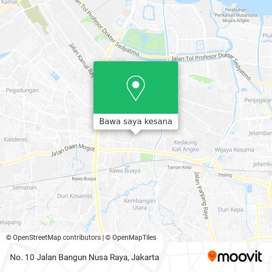 Peta No. 10 Jalan Bangun Nusa Raya