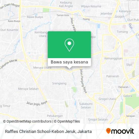 Peta Raffles Christian School-Kebon Jeruk