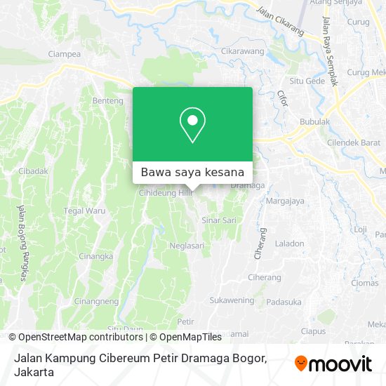 Peta Jalan Kampung Cibereum Petir Dramaga Bogor