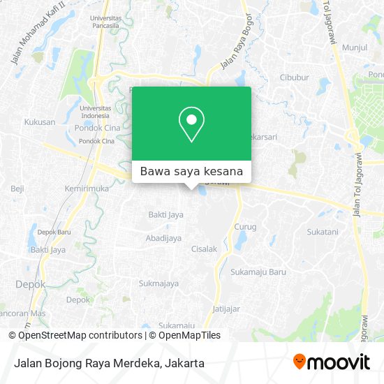 Peta Jalan Bojong Raya Merdeka