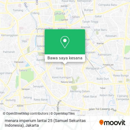 Peta menara imperium lantai 25 (Samuel Sekuritas Indonesia)