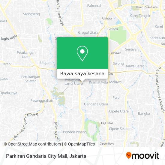 Peta Parkiran Gandaria City Mall