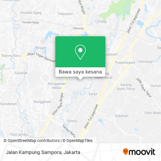 Peta Jalan Kampung Sampora