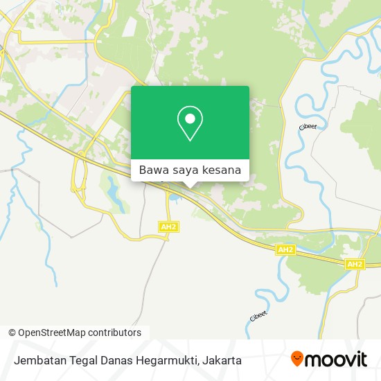 Peta Jembatan Tegal Danas Hegarmukti