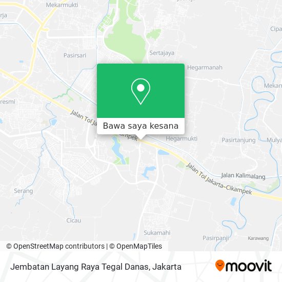 Peta Jembatan Layang Raya Tegal Danas