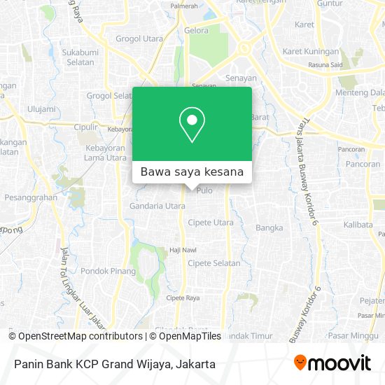 Peta Panin Bank KCP Grand Wijaya