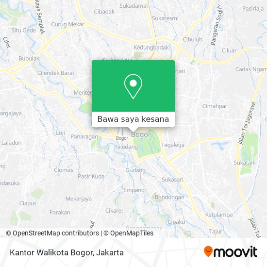 Peta Kantor Walikota Bogor