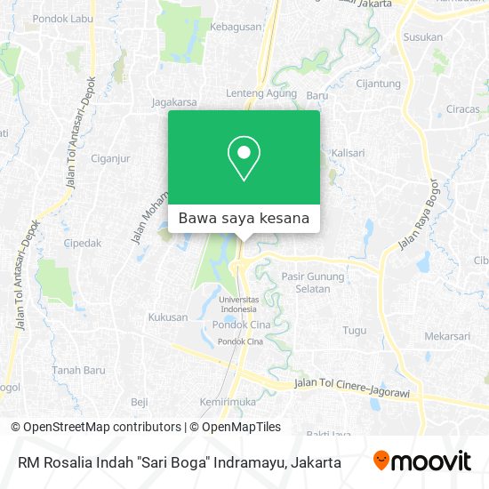 Peta RM Rosalia Indah "Sari Boga" Indramayu