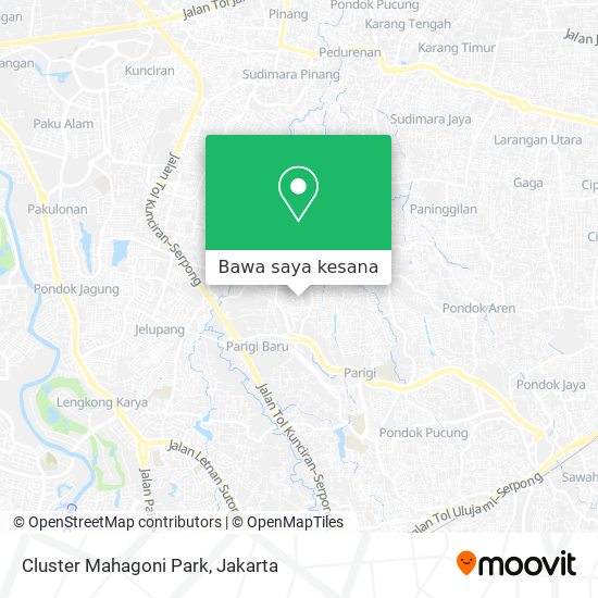 Peta Cluster Mahagoni Park