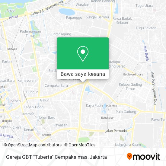 Peta Gereja GBT "Tuberta" Cempaka mas