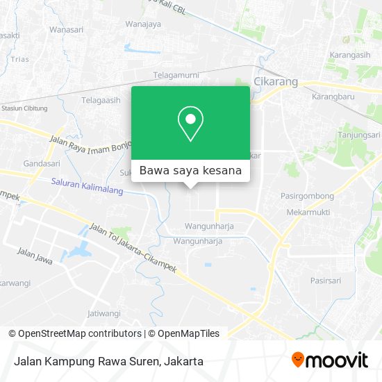 Peta Jalan Kampung Rawa Suren