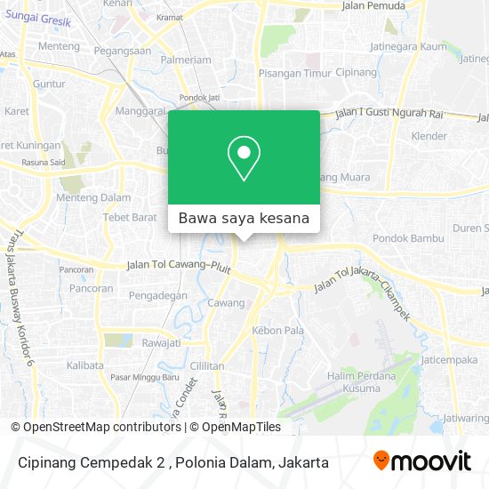 Peta Cipinang Cempedak 2 , Polonia Dalam